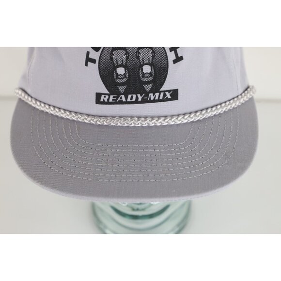 Vintage 90s Streetwear Spell Out Tow Path Ready Mix Concrete Snapback Hat Cap - Picture 3 of 9